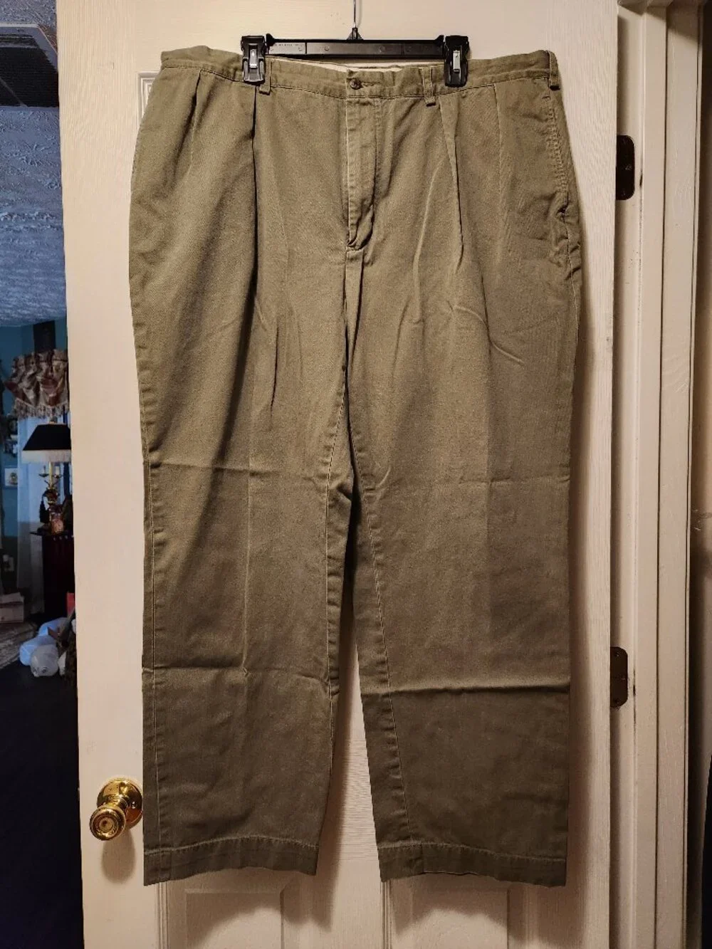 Vintage polo Ralph Lauren Andrew pant men's green 100%cotton casual pants 42/32